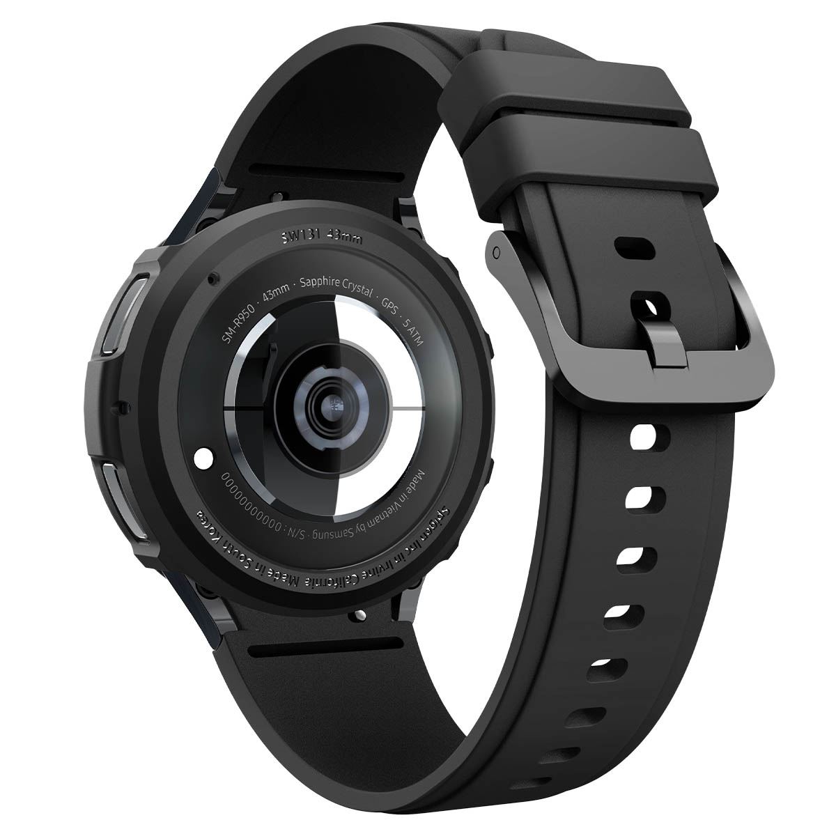 Spigen Liquid Air, matte black - Samsung Galaxy Watch6 Classic 43mm (3)