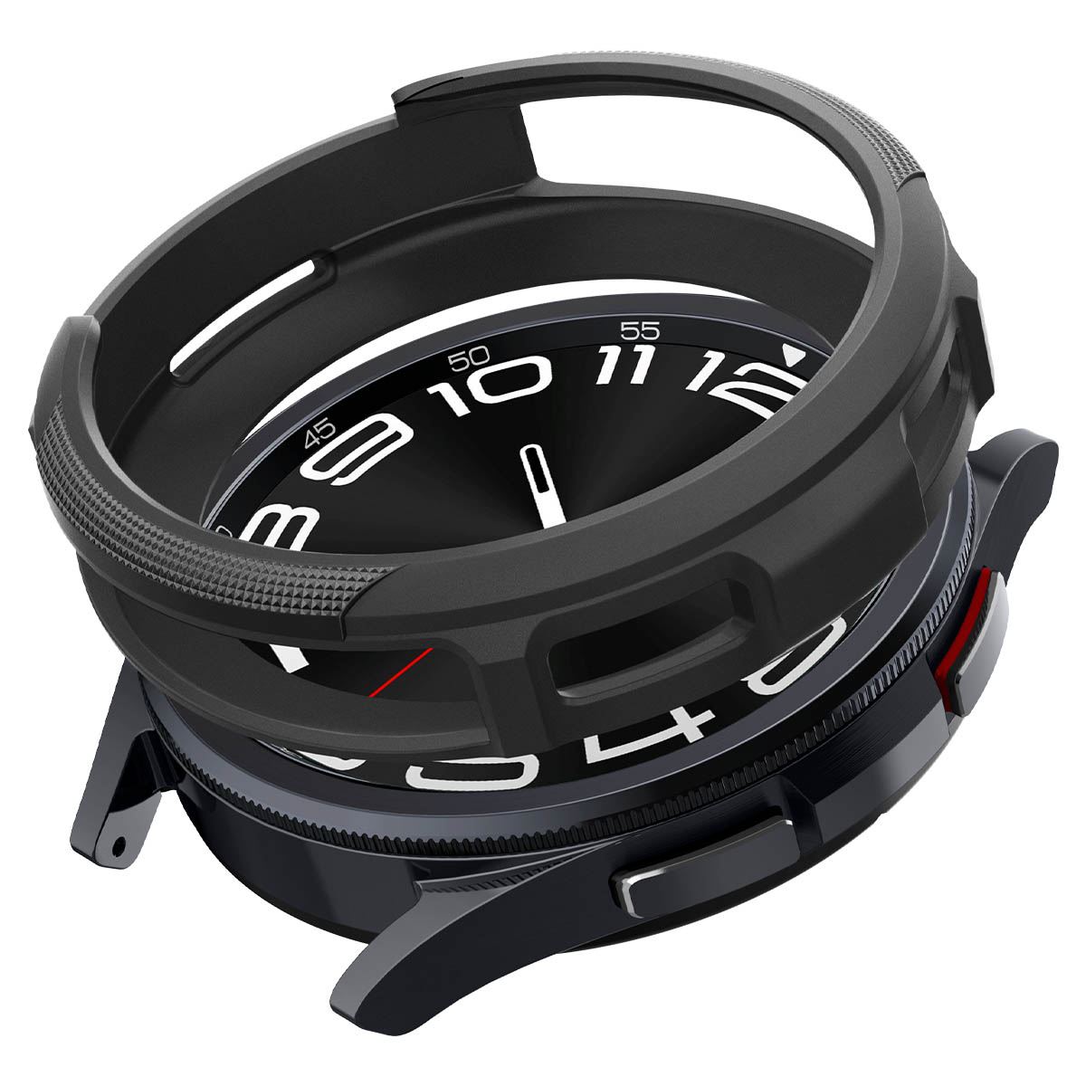 Spigen Liquid Air, matte black - Samsung Galaxy Watch6 Classic 43mm (5)