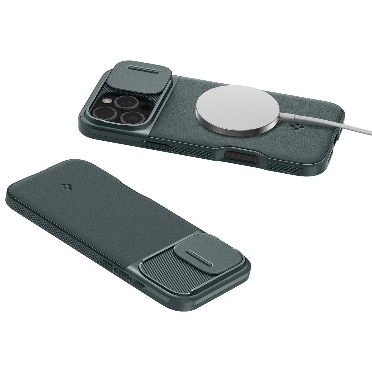 Spigen Optik Armor MagSafe, abyss green - iPhone 16 Pro (7)