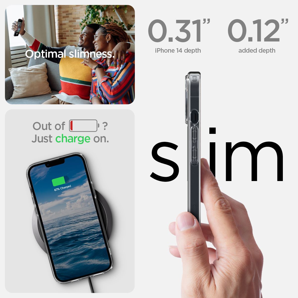 Spigen Ultra Hybrid MagSafe, white - iPhone 14 (14)
