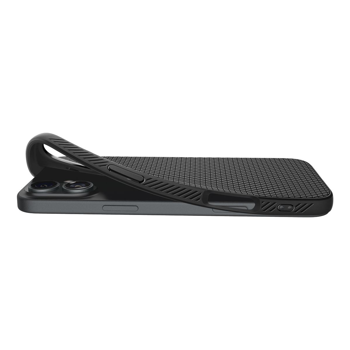 Spigen Liquid Air, matte black - iPhone 16 (8)