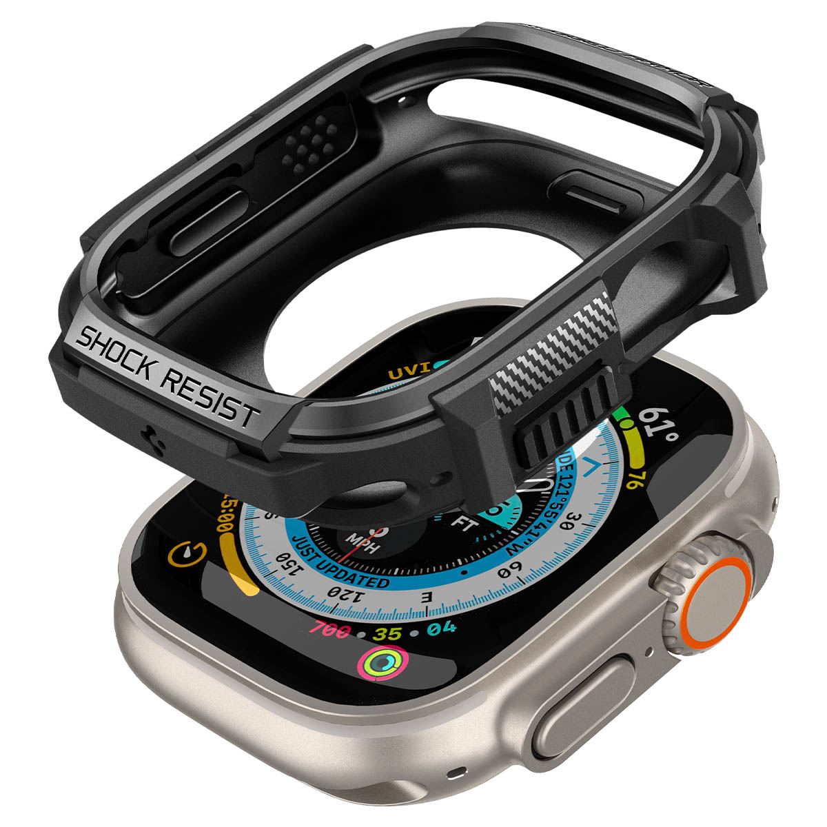 Spigen Rugged Armor, black - Apple Watch Ultra 2/Ultra 49mm (1)