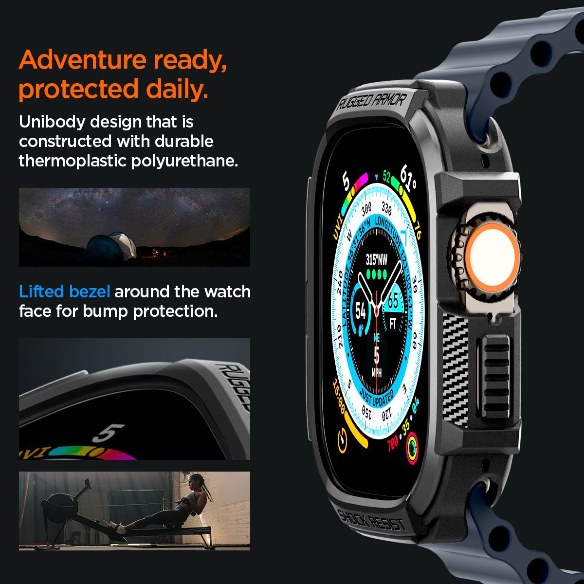 Spigen Rugged Armor, black - Apple Watch Ultra 2/Ultra 49mm (11)