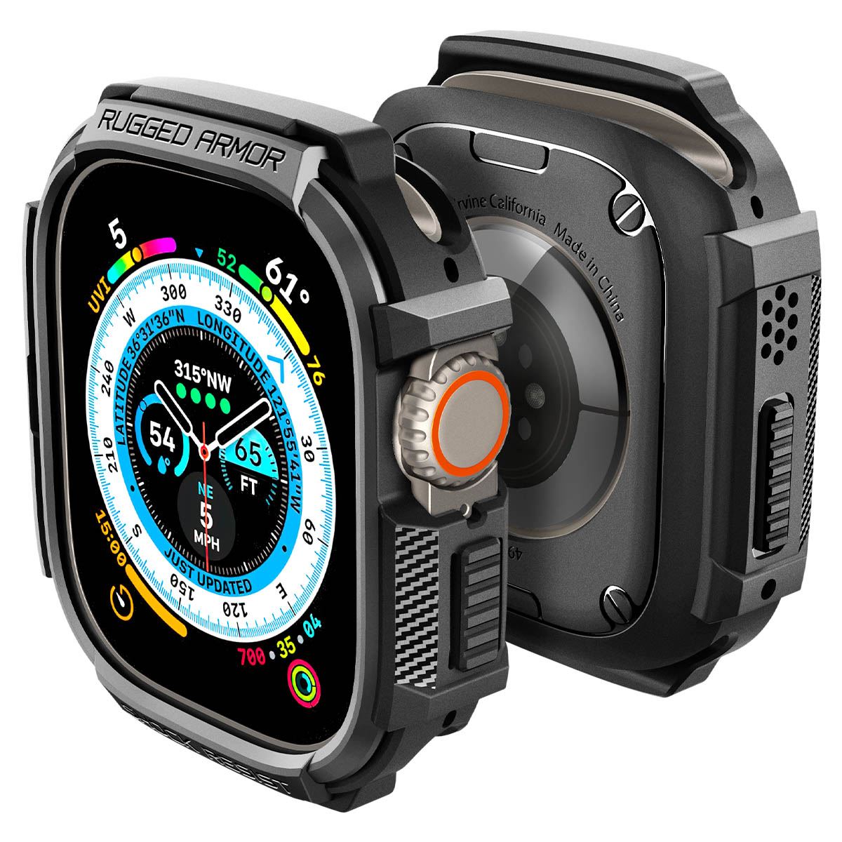 Spigen Rugged Armor, black - Apple Watch Ultra 2/Ultra 49mm (3)