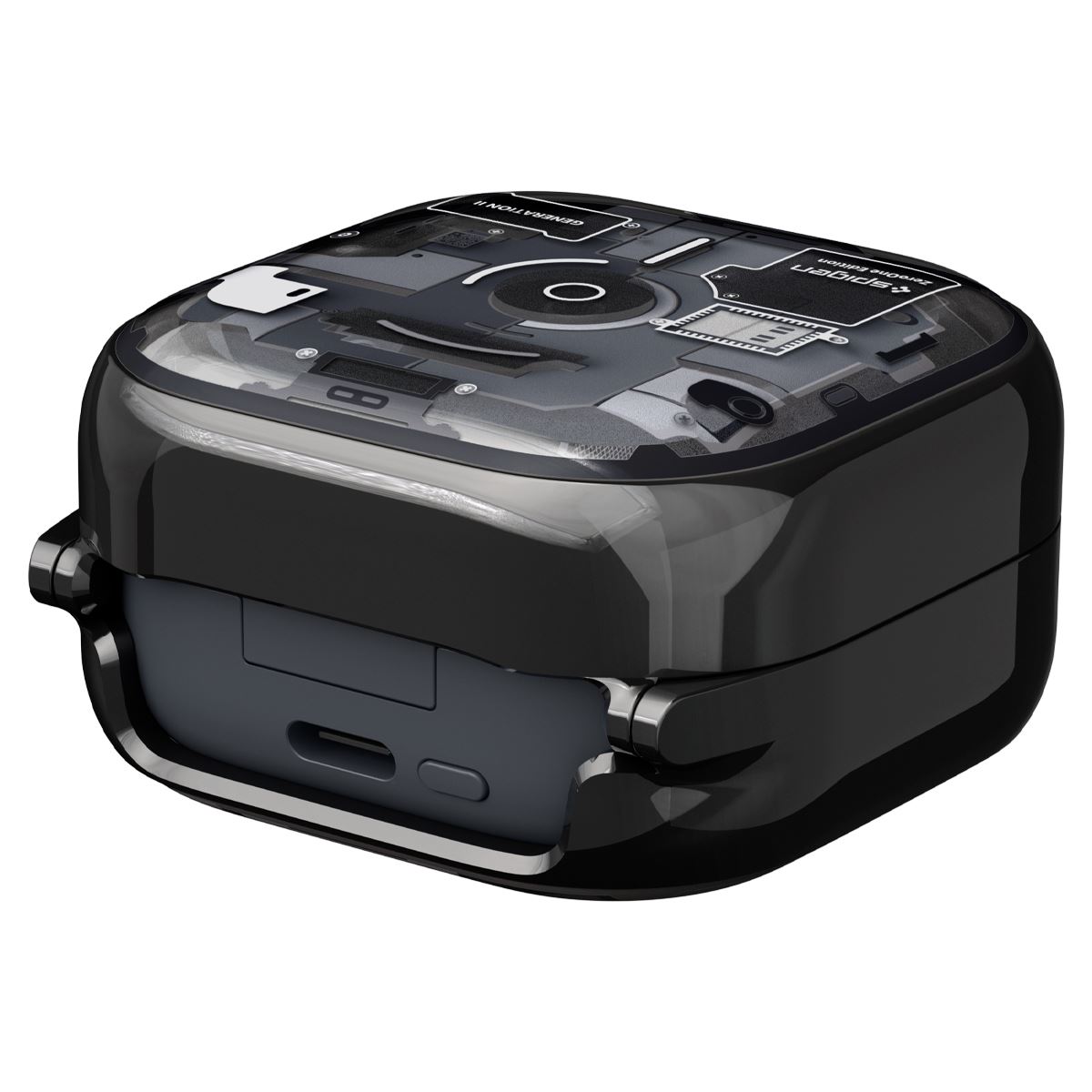 Spigen Ultra Hybrid, zero one black - Samsung Galaxy Buds 4 Pro/4 (6)