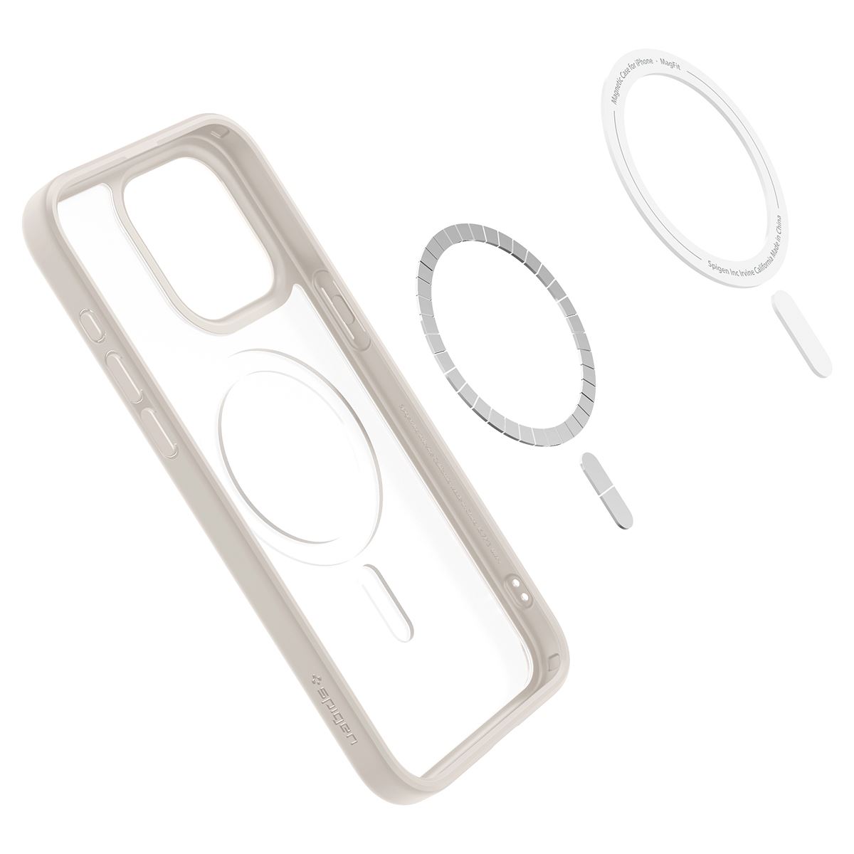 Spigen Ultra Hybrid MagSafe, frost natural titanium - iPhone 15 Pro (8)