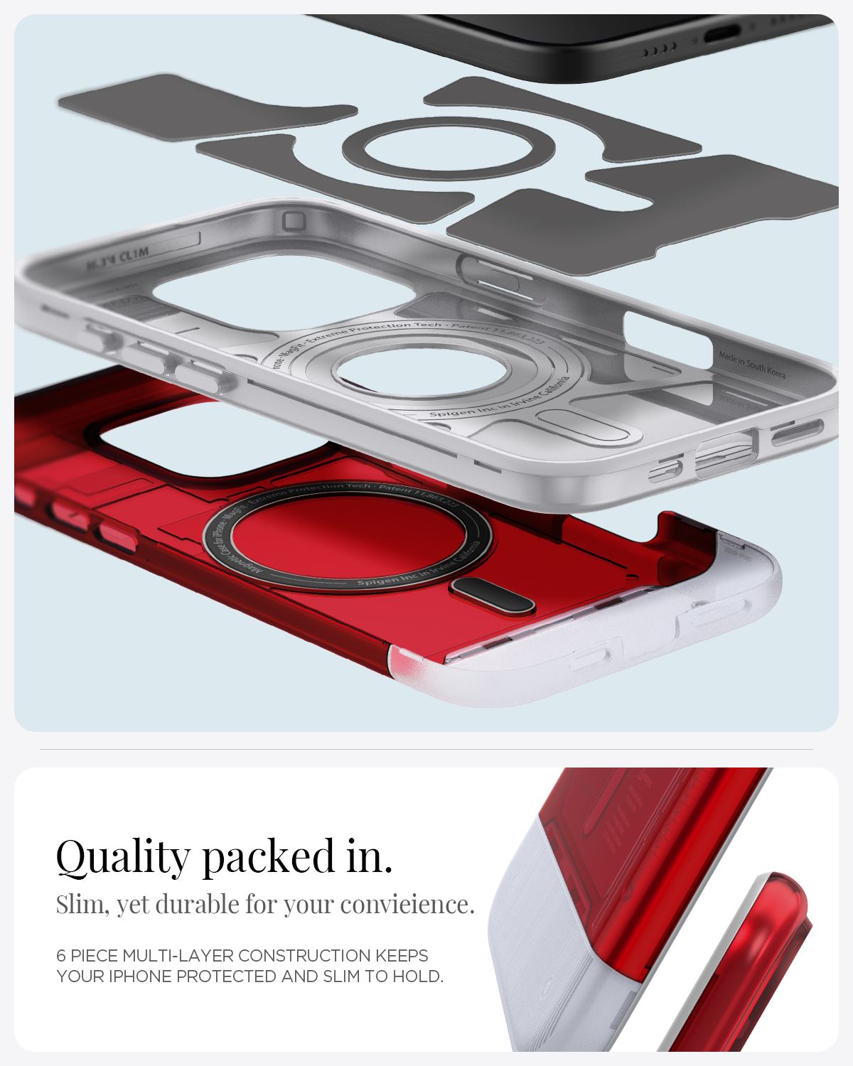 Spigen Classic C1 MagSafe, ruby - iPhone 16 Pro Max (13)