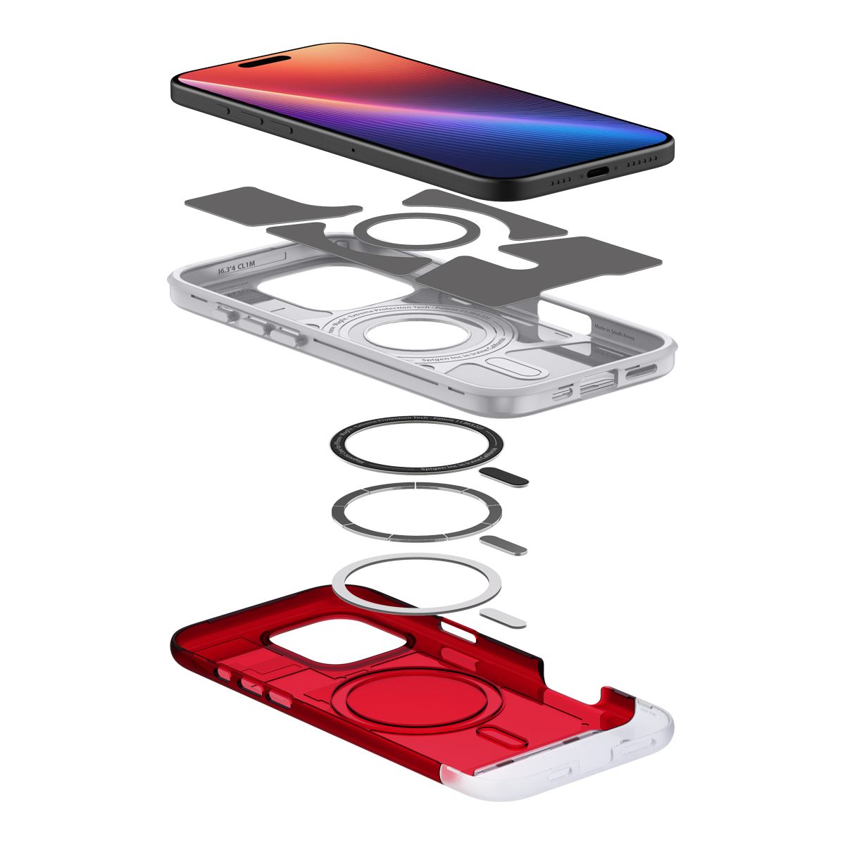 Spigen Classic C1 MagSafe, ruby - iPhone 16 Pro Max (8)