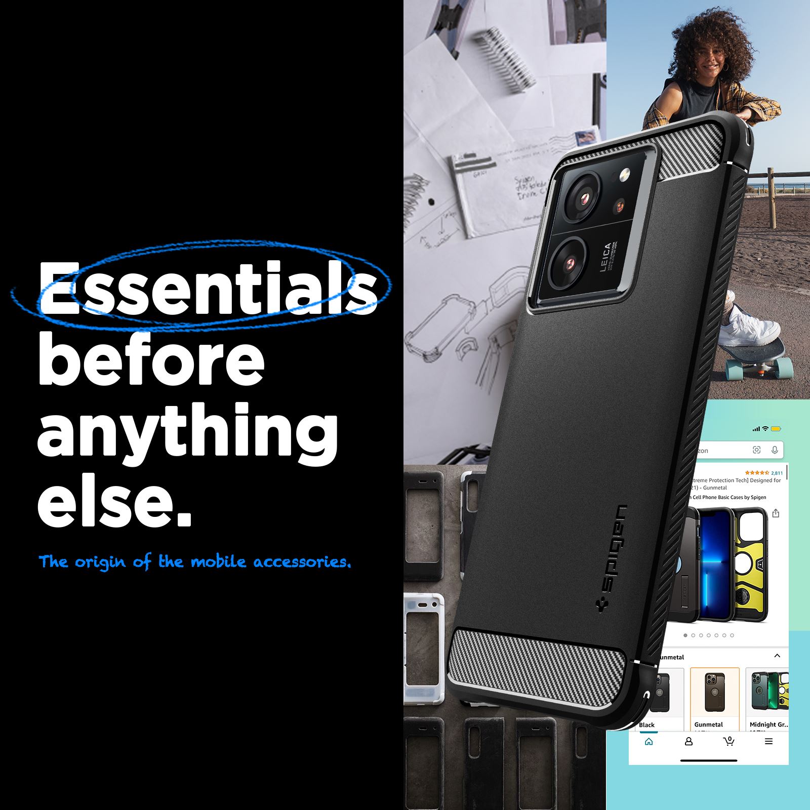Spigen Rugged Armor, matte black - Xiaomi 13T Pro/13T (14)