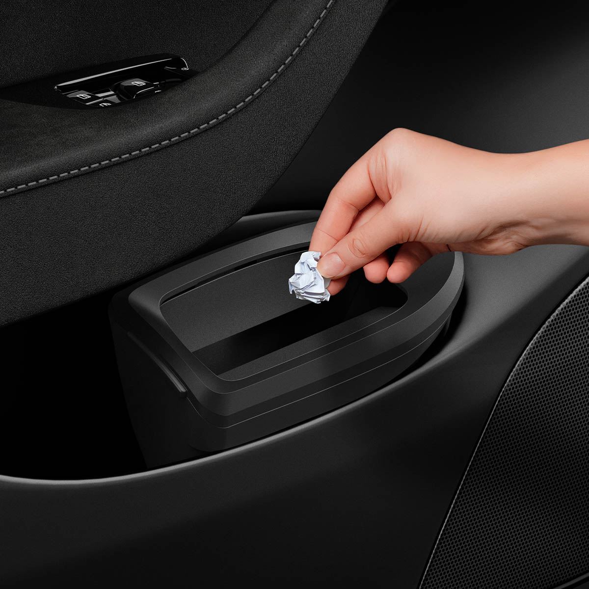Spigen Tesla Car Trash Can, black - Tesla Model Y (3)