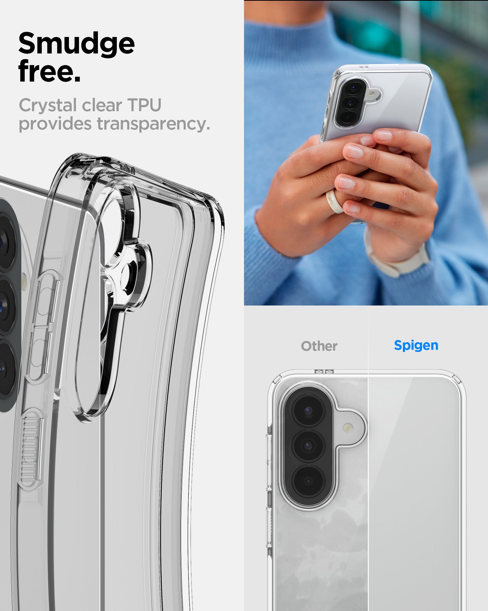Spigen Liquid Crystal, crystal clear - Samsung Galaxy A57 5G (14)