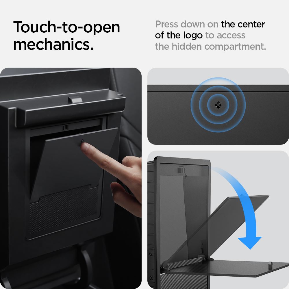 Spigen Tesla Center Console Organizer Hidden Storage Box, black - Model Y/3 (11)