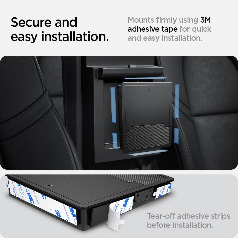 Spigen Tesla Center Console Organizer Hidden Storage Box, black - Model Y/3 (12)