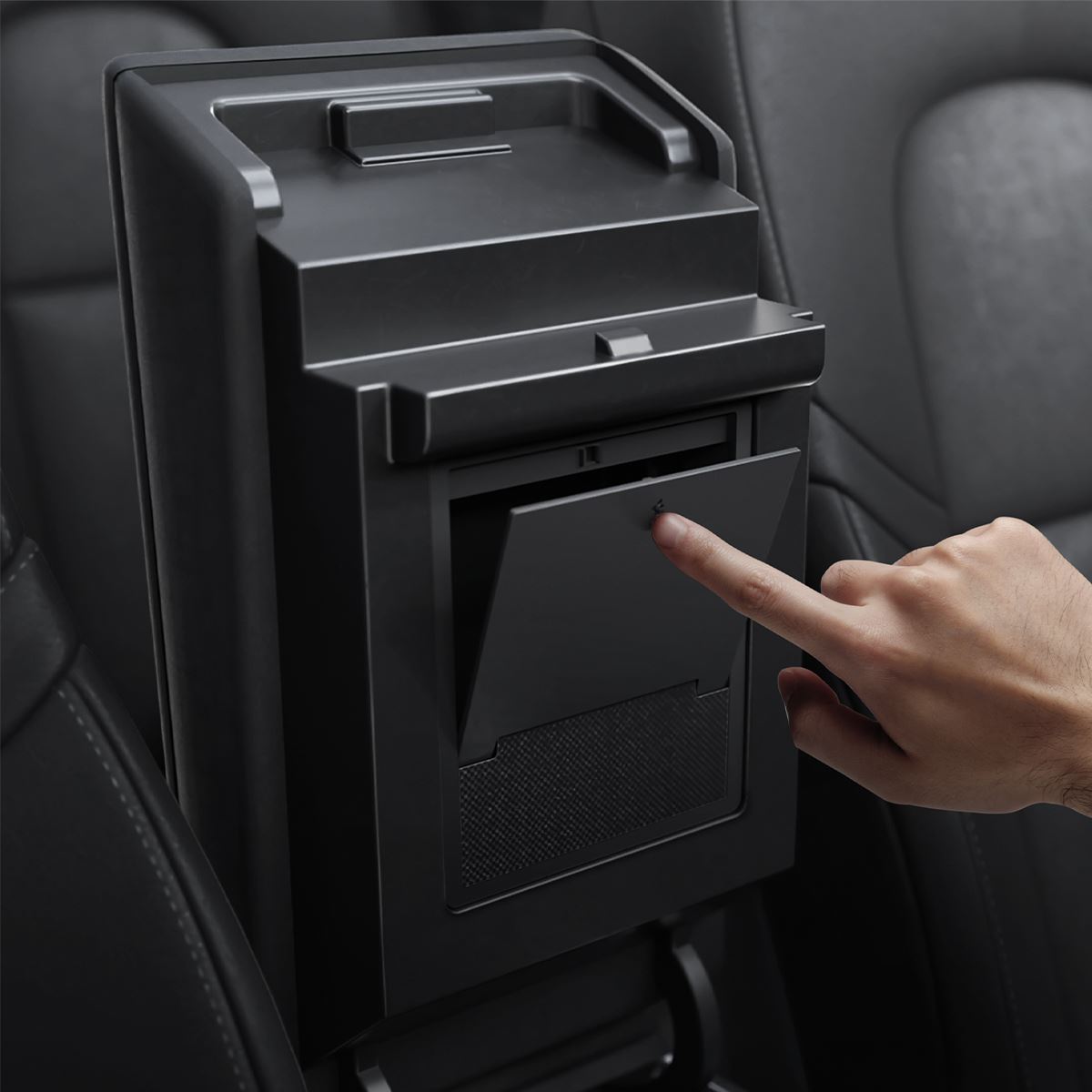 Spigen Tesla Center Console Organizer Hidden Storage Box, black - Model Y/3 (5)