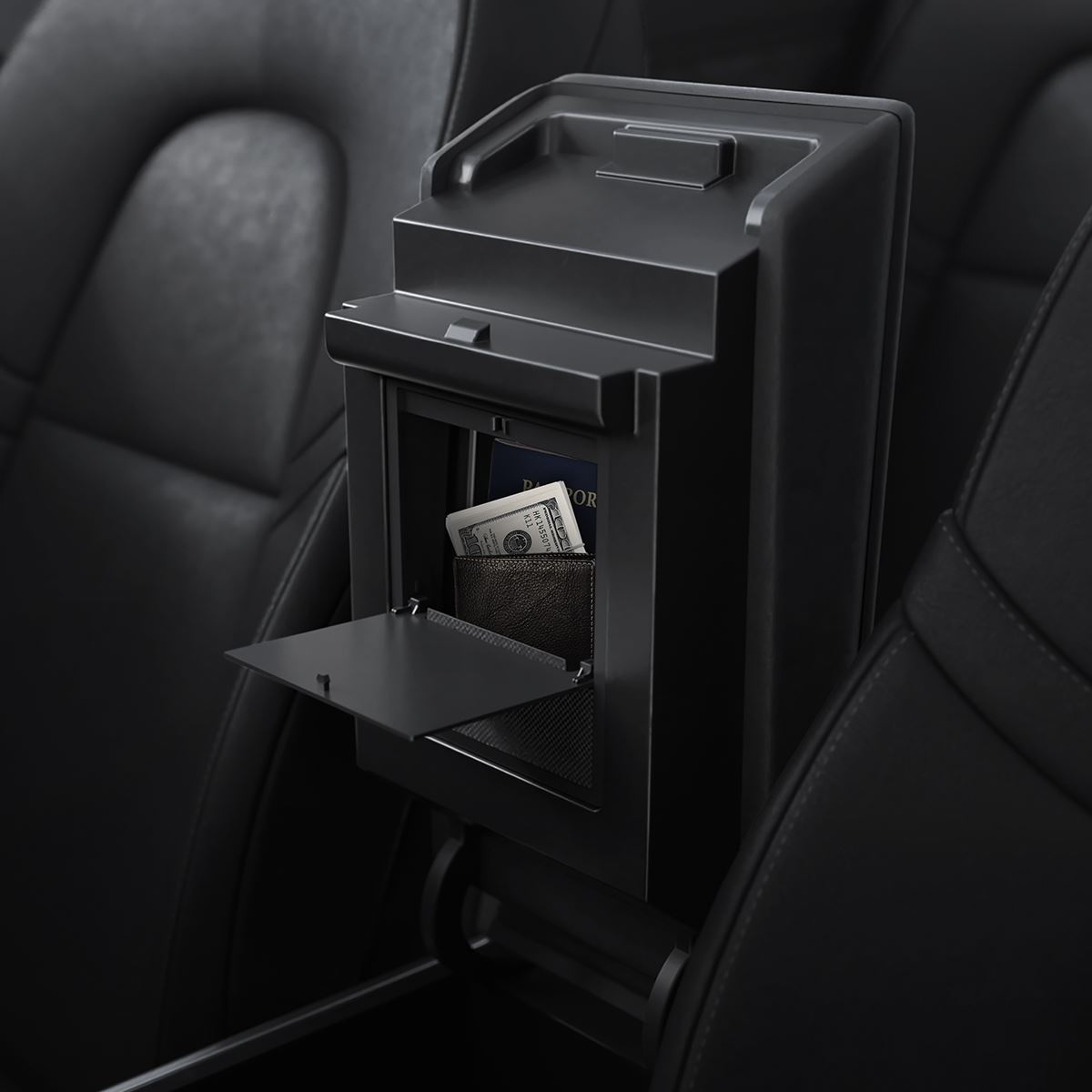 Spigen Tesla Center Console Organizer Hidden Storage Box, black - Model Y/3 (6)