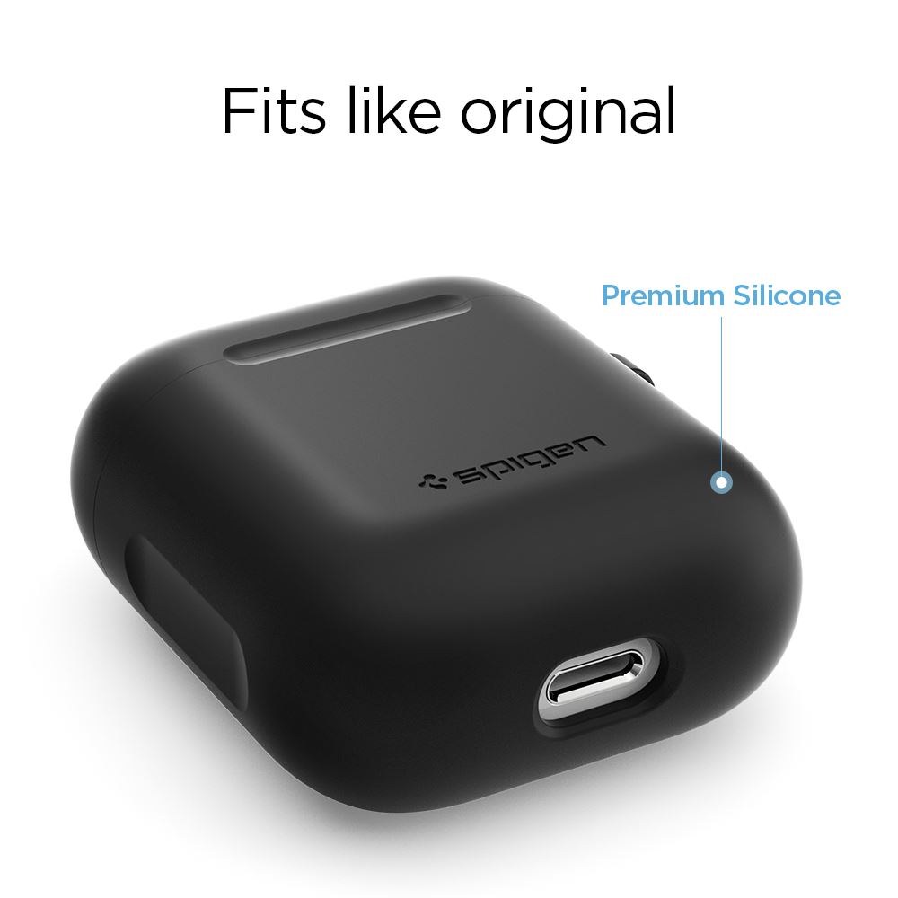 Spigen Silicone case, black - AirPods 1/2019 (2)