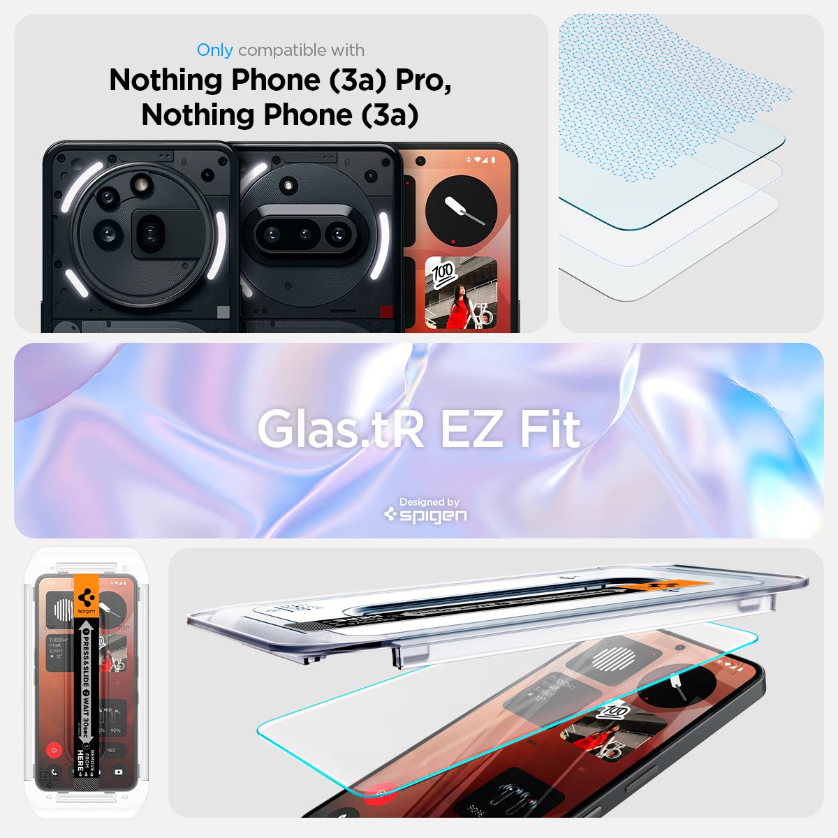 Spigen Glass tR EZ Fit HD 1 Pack, transparency - Nothing Phone (3a)/(3a) Pro (2)