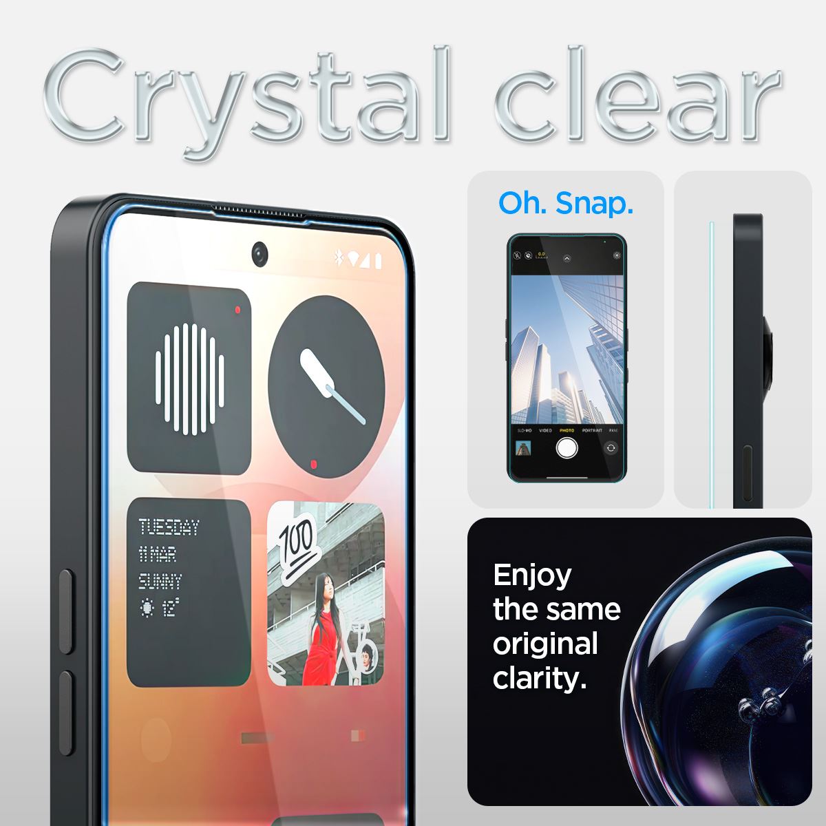 Spigen Glass tR EZ Fit HD 1 Pack, transparency - Nothing Phone (3a)/(3a) Pro (5)