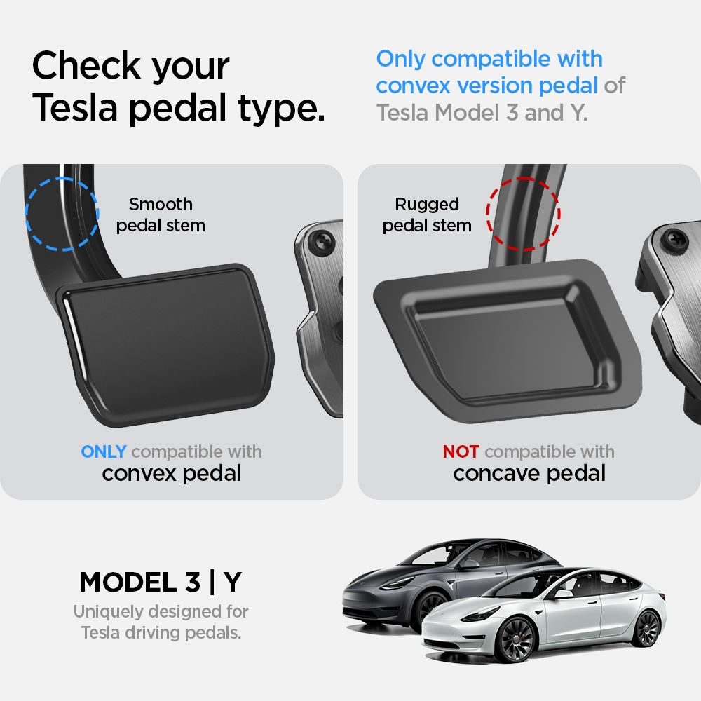 Spigen Tesla Non-Slip Performance Foot Pedal, black - Tesla Model Y/3 (9)