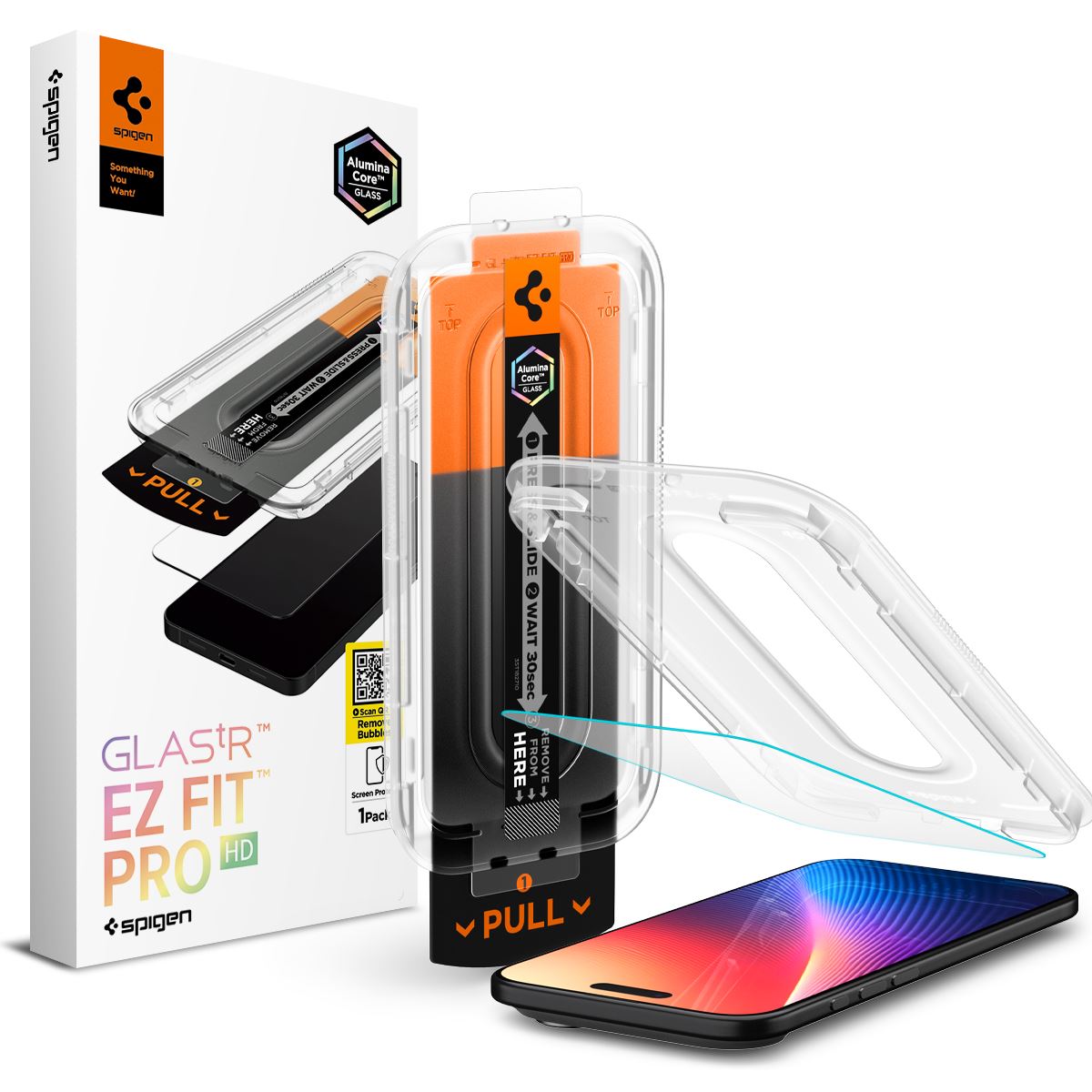 Spigen Glass tR EZ Fit Pro HD 1 Pack, transparency - iPhone Air (1)