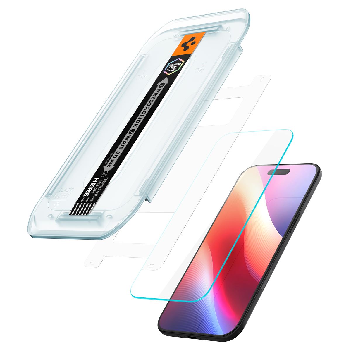 Spigen Glass tR EZ Fit Pro HD 1 Pack, transparency - iPhone Air (2)