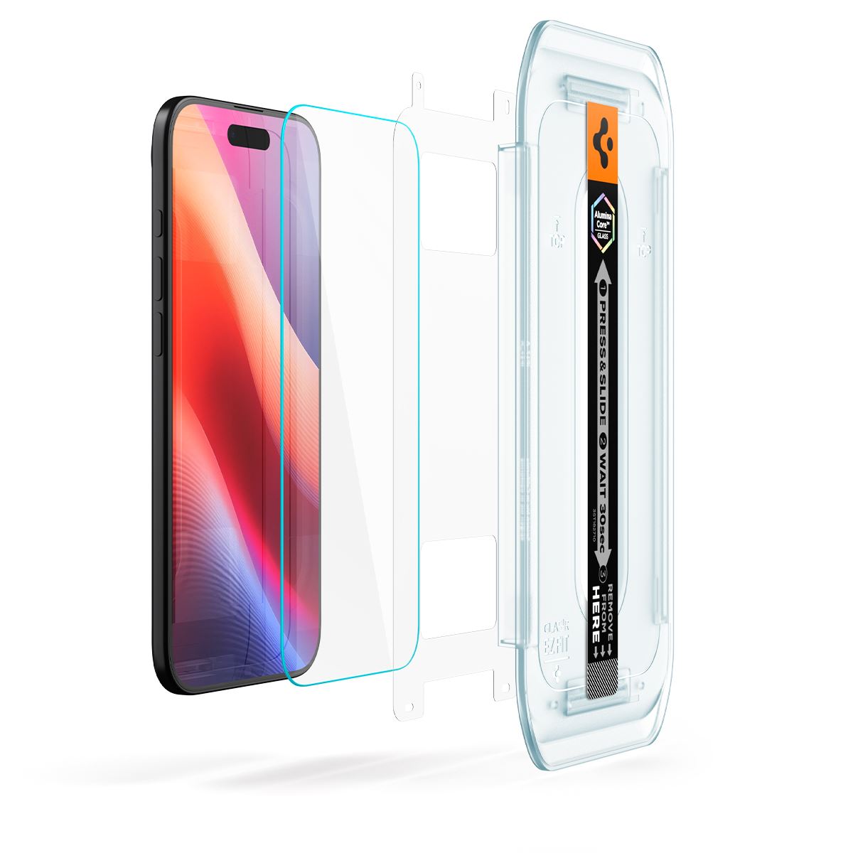Spigen Glass tR EZ Fit Pro HD 1 Pack, transparency - iPhone Air (6)
