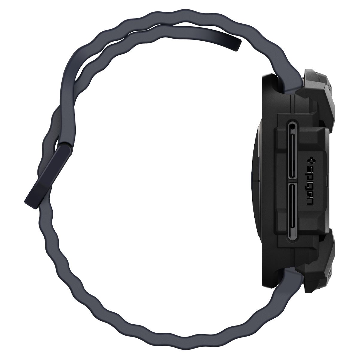 Spigen Rugged Armor, matte black - Samsung Galaxy Watch Ultra (4)