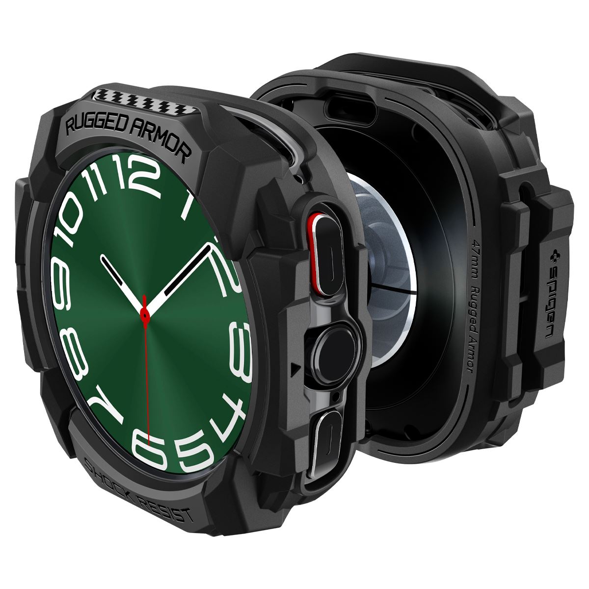 Spigen Rugged Armor, matte black - Samsung Galaxy Watch Ultra (8)