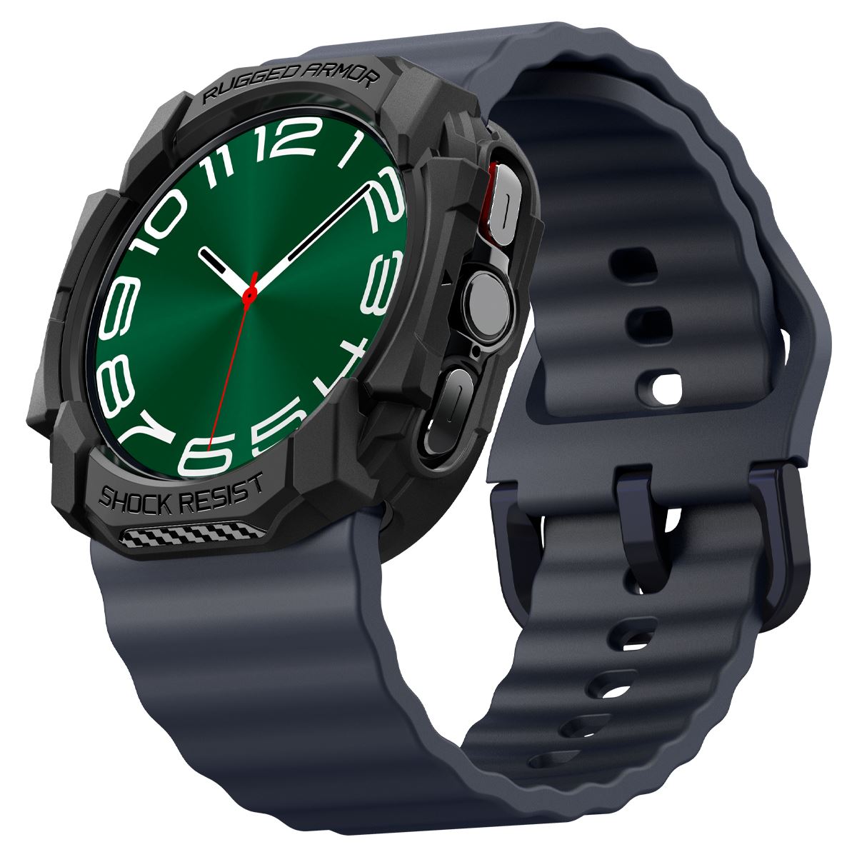 Spigen Rugged Armor, matte black - Samsung Galaxy Watch Ultra (9)