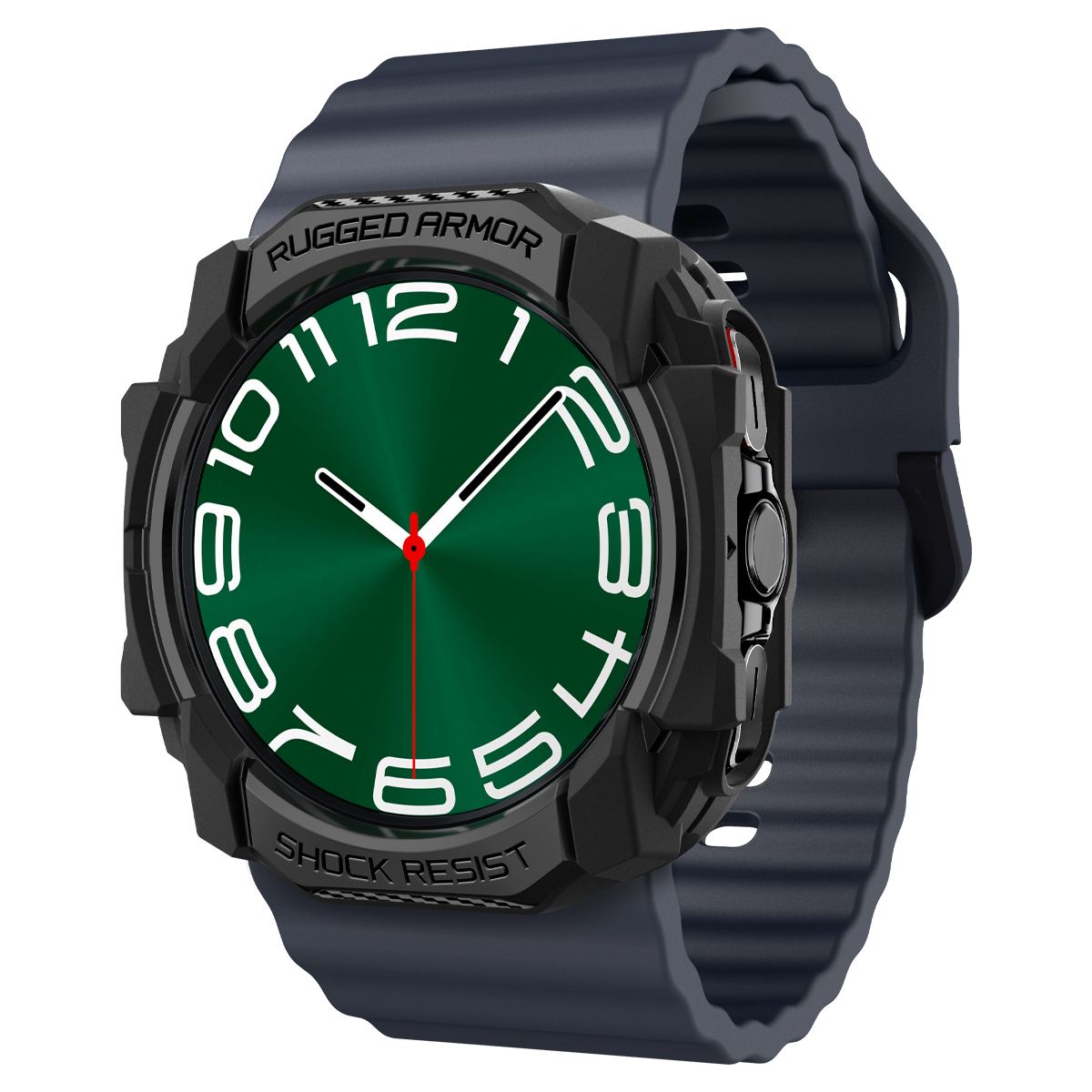 Spigen Rugged Armor, matte black - Samsung Galaxy Watch Ultra