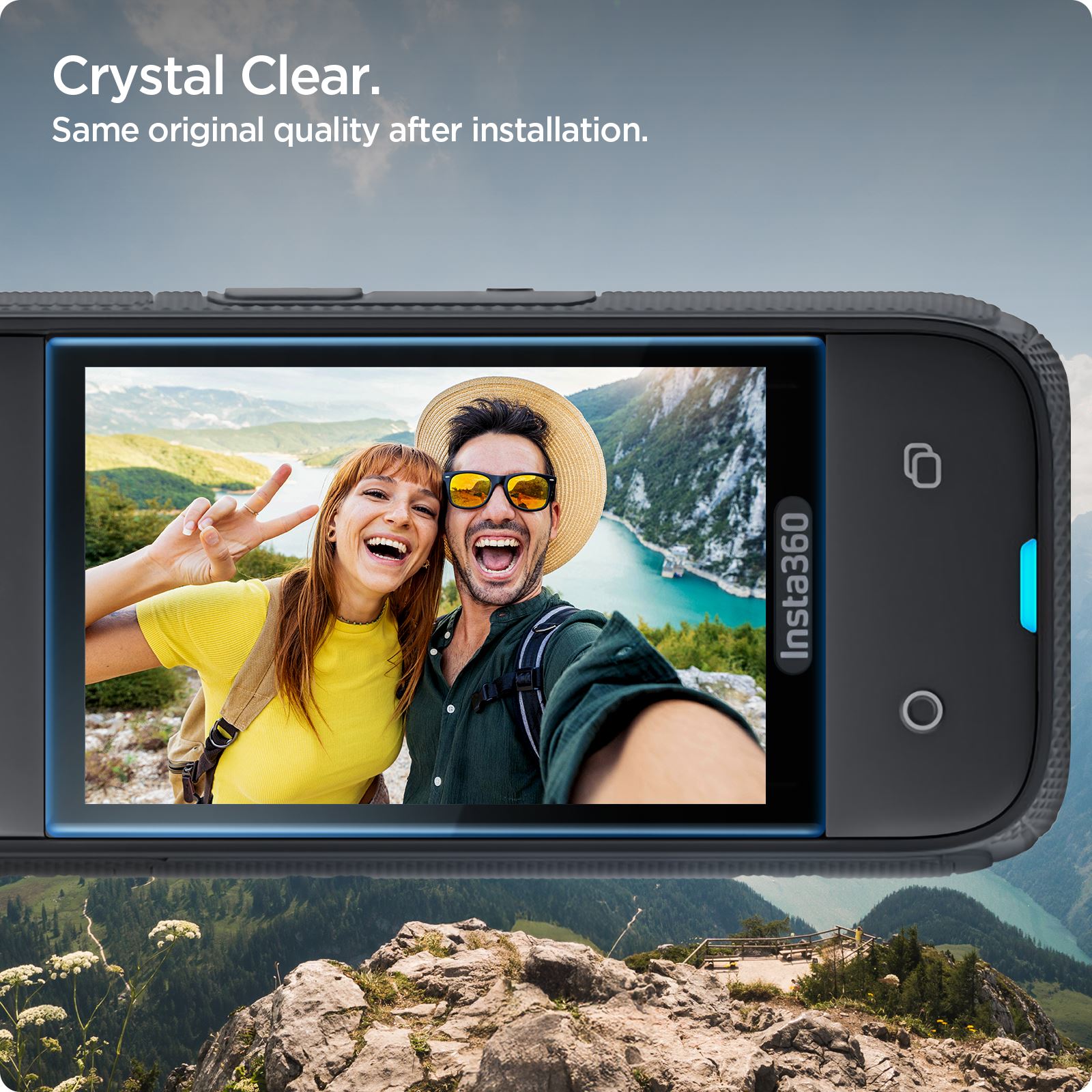 Spigen Glass tR SLIM S2P, black - Insta 360 X4 (5)