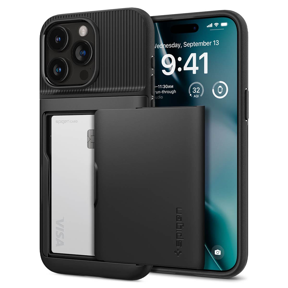 Spigen Slim Armor CS, black - iPhone 15 Pro (1)