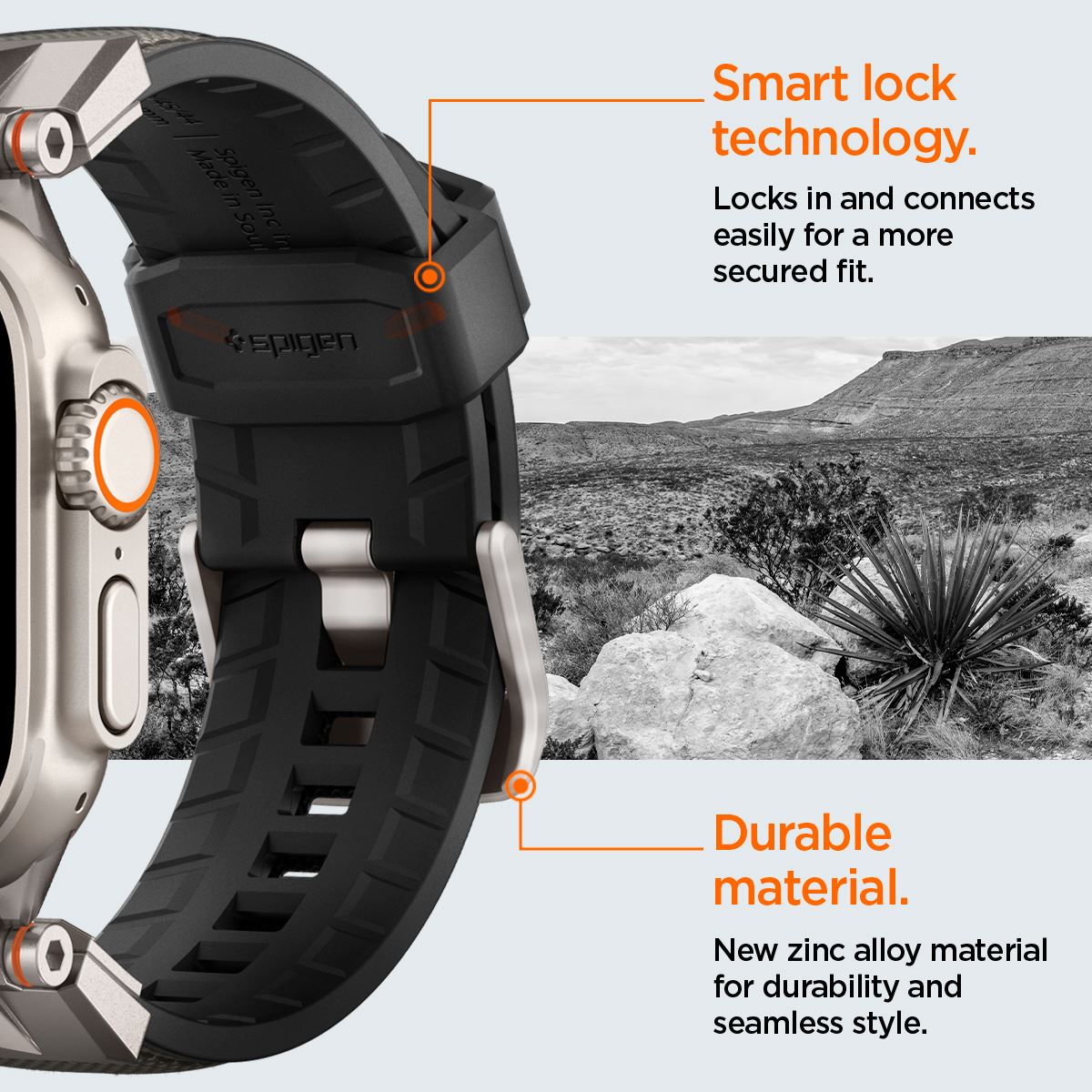 Spigen DuraPro Armor, gray - Apple Watch 49mm/46mm/45mm/44mm  (13)
