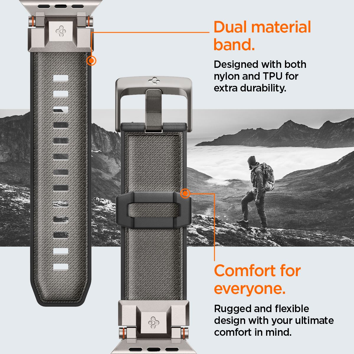 Spigen DuraPro Armor, gray - Apple Watch 49mm/46mm/45mm/44mm  (14)