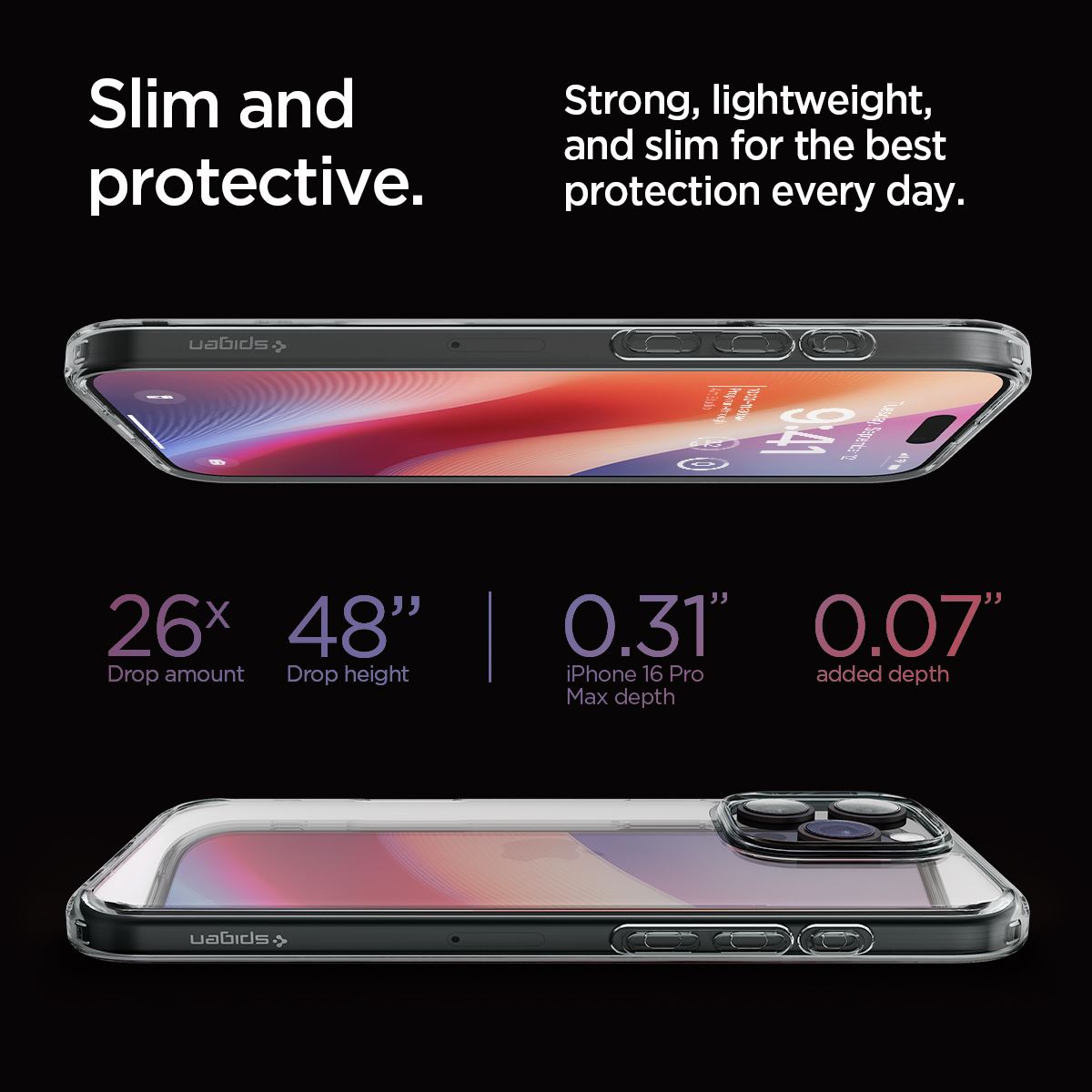 Spigen Ultra Hybrid, space crystal - iPhone 16 Pro Max (13)