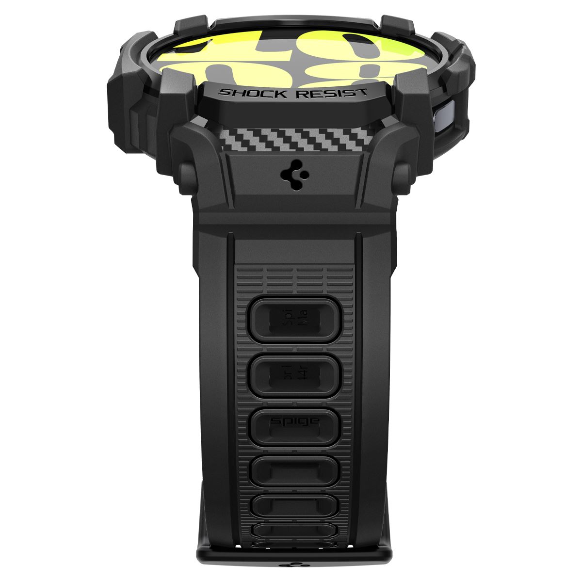 Spigen Rugged Armor Pro, matte black - Samsung Galaxy Watch7 (44mm) (3)