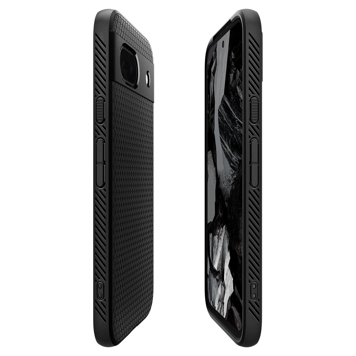 Spigen Liquid Air, matte black - Google Pixel 8a (10)