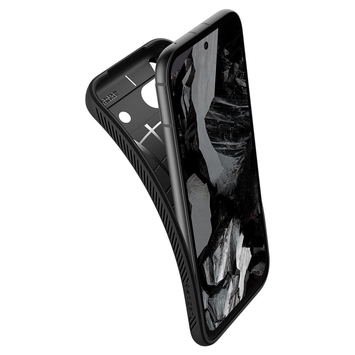Spigen Liquid Air, matte black - Google Pixel 8a (7)
