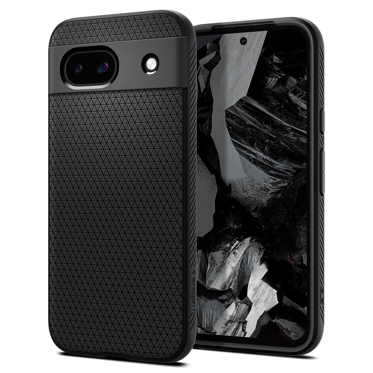 Spigen Liquid Air, matte black - Google Pixel 8a