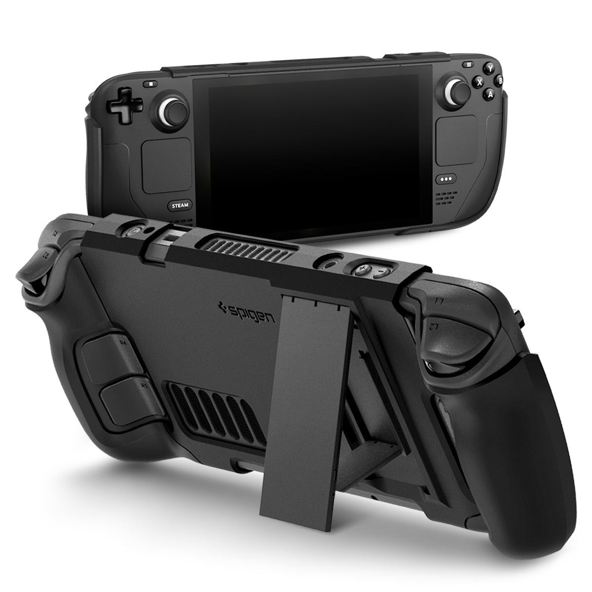 Spigen Thin Fit with Kick Stand, black - Steam Deck (2)