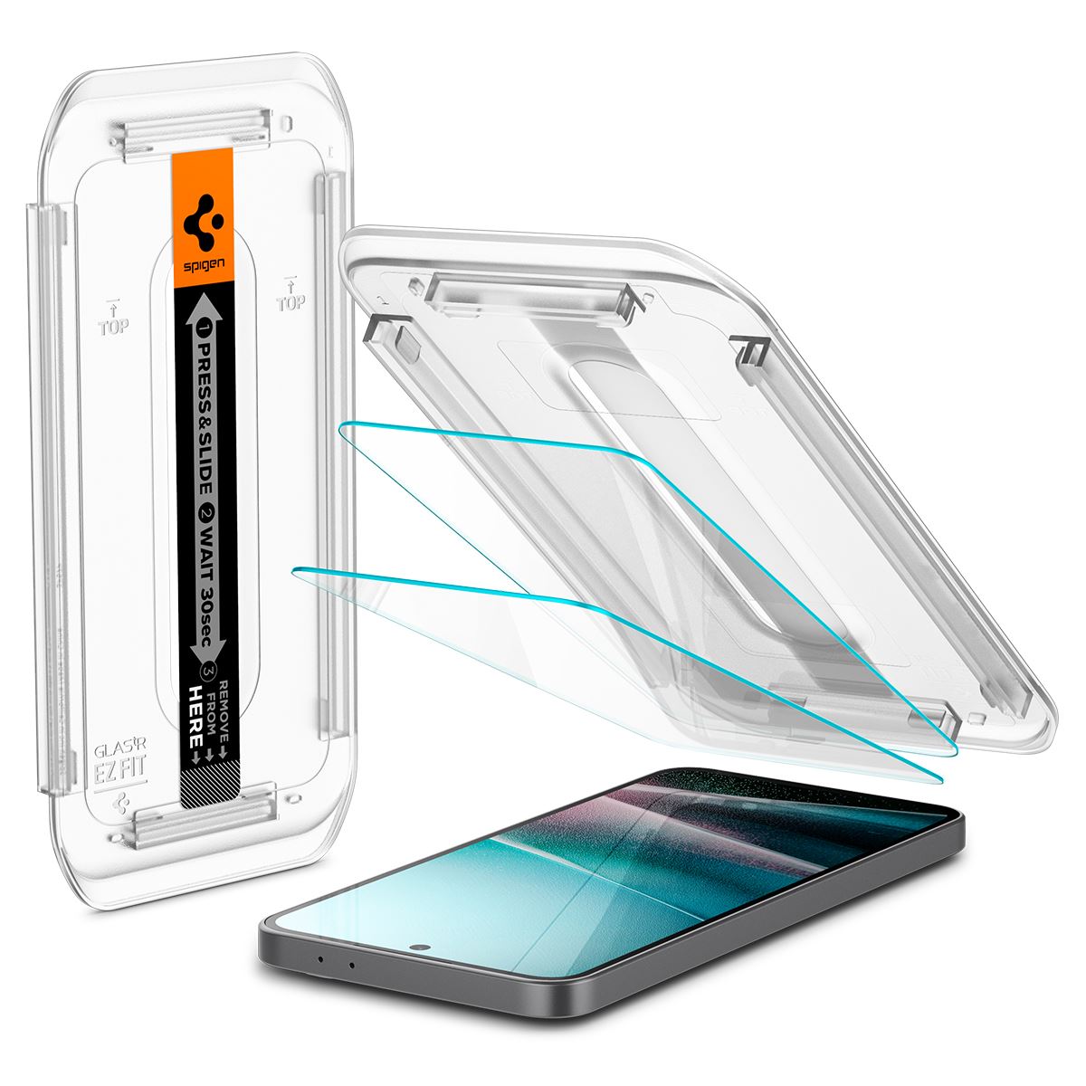 Spigen Glass tR EZ Fit 2 Pack, transparency - Samsung Galaxy A36 5G (2)