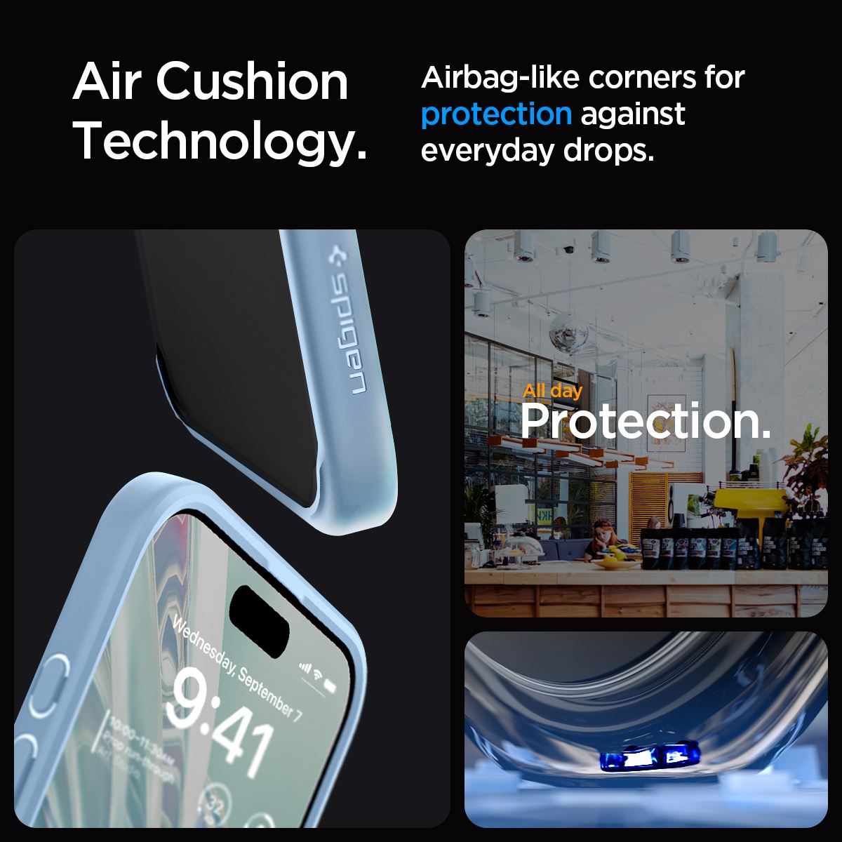 Spigen Crystal Hybrid, sierra blue - iPhone 15 Pro Max (12)