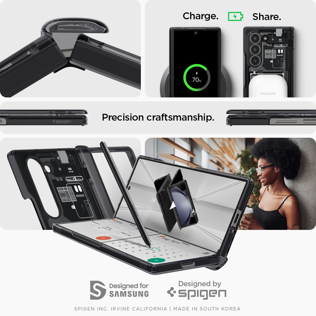 Spigen Ultra Hybrid Pro, zero one - Samsung Galaxy Z Fold6 (12)