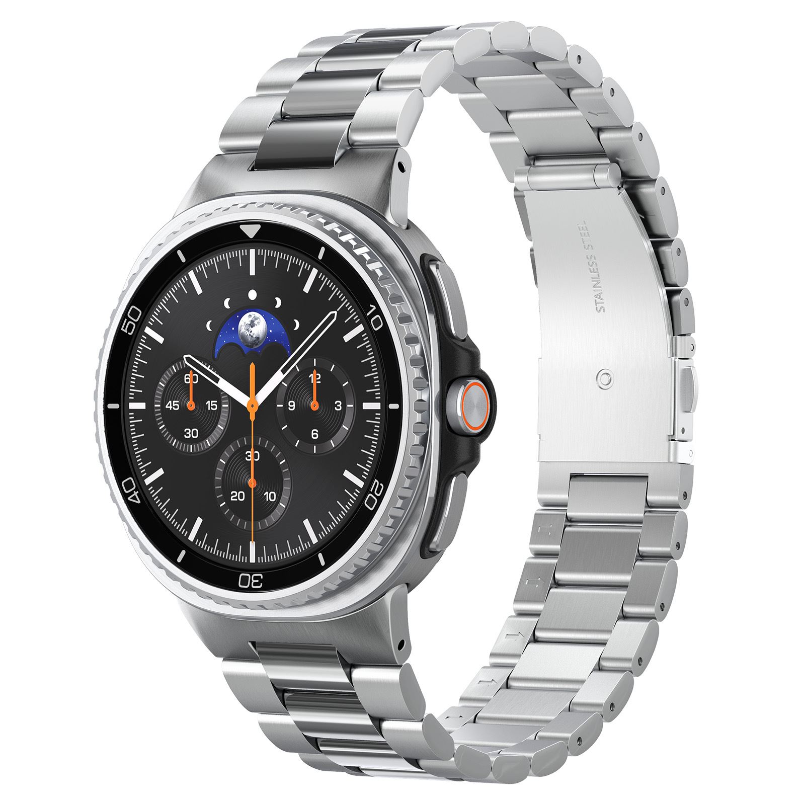 Spigen Modern Fit 316L, silver - Samsung Galaxy Watch 8 (40/44/46mm) (1)