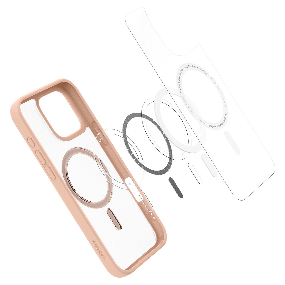 Spigen Ultra Hybrid MagSafe, frost rose titanium - iPhone 16 Pro Max (9)