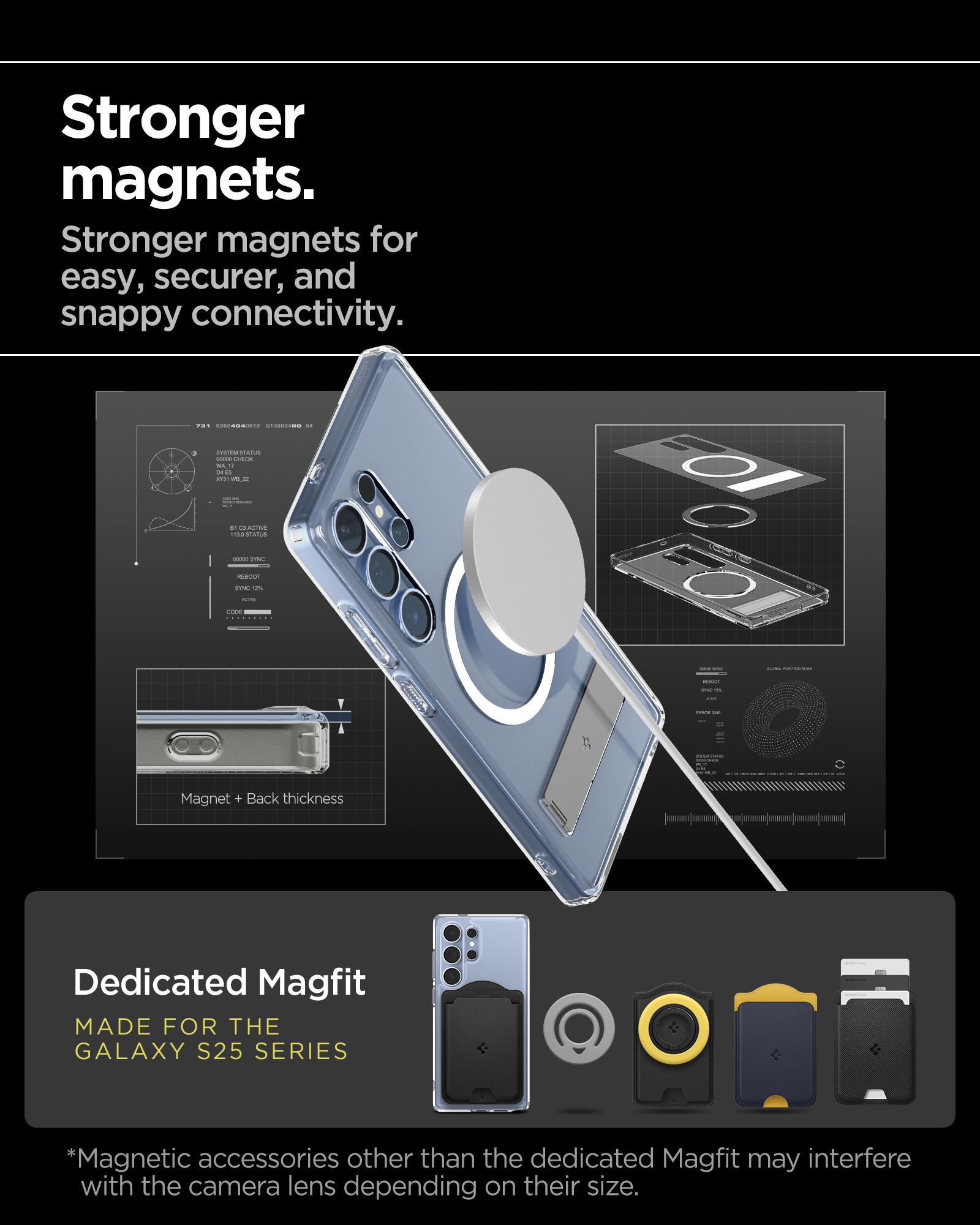 Spigen Ultra Hybrid S MagSafe, clear white - Samsung Galaxy S25 Ultra (19)