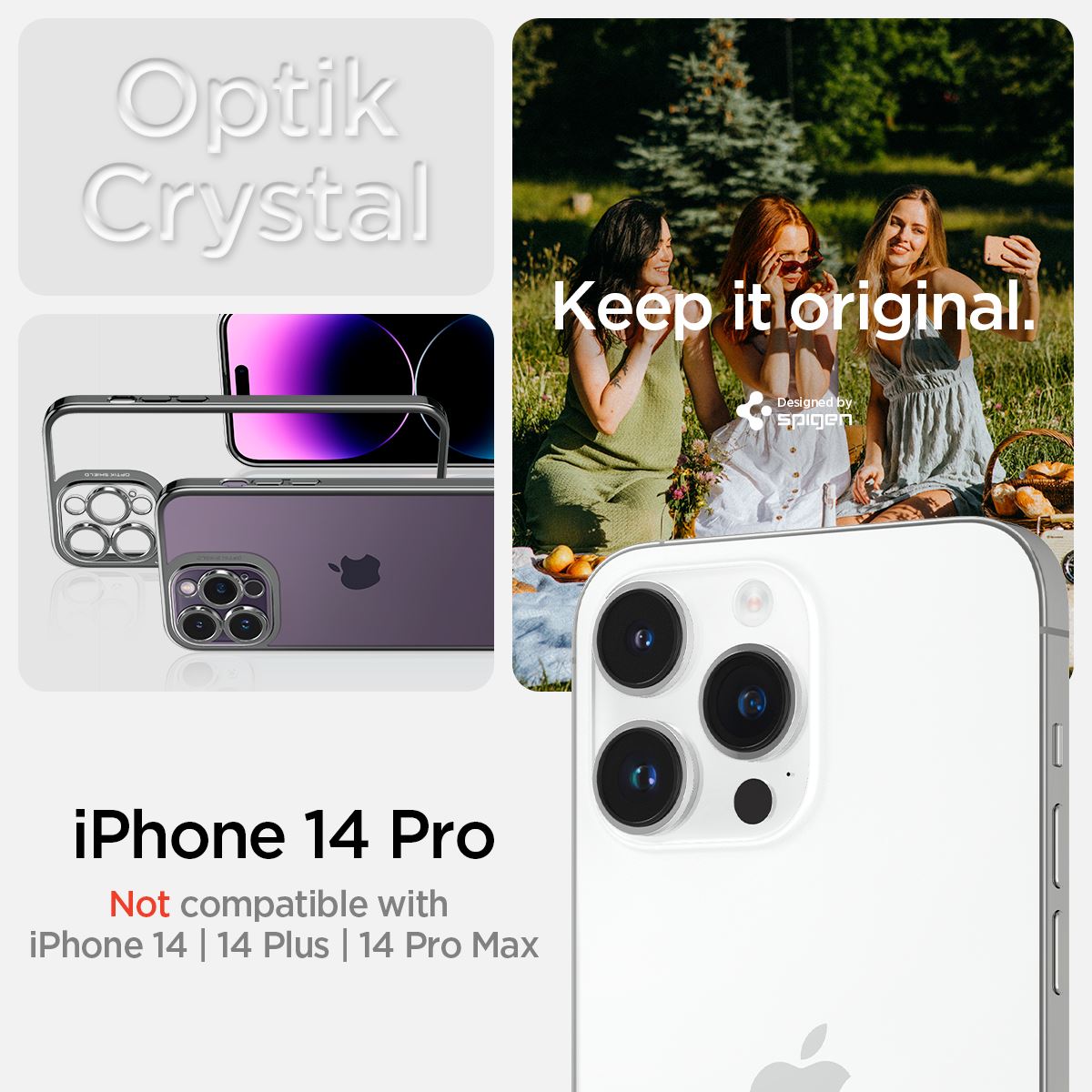 Spigen Optik Crystal, chrome gray - iPhone 14 Pro (9)