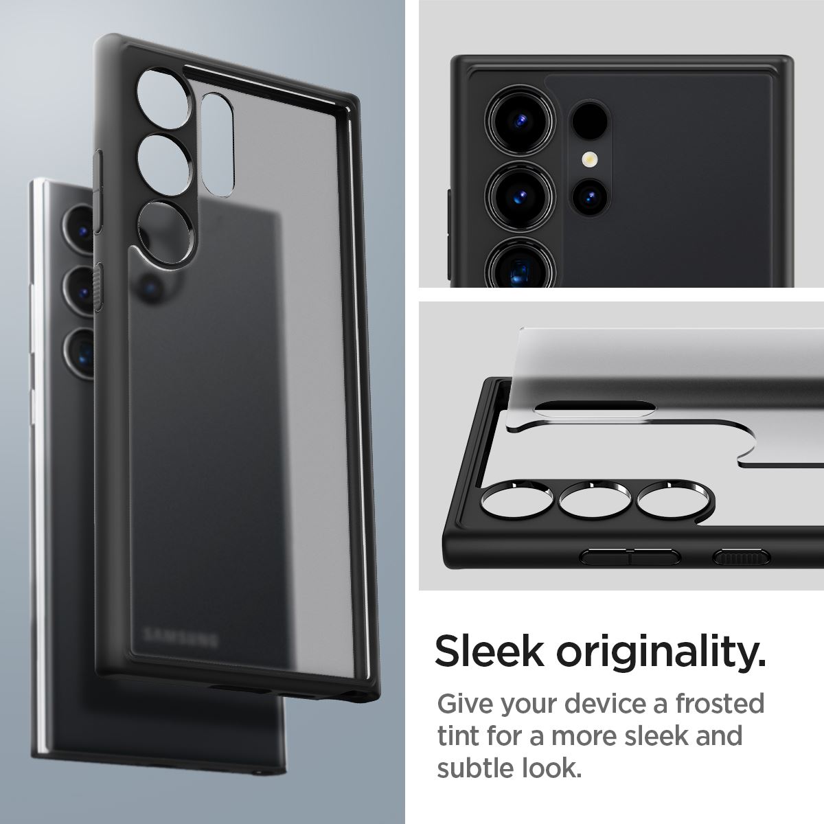Spigen Ultra Hybrid, frost black - Samsung Galaxy S24 Ultra (14)