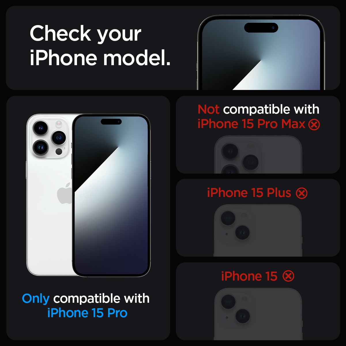 Spigen Glass tR EZ Fit (Privacy) 2 Pack, transparency - iPhone 15 Pro (8)