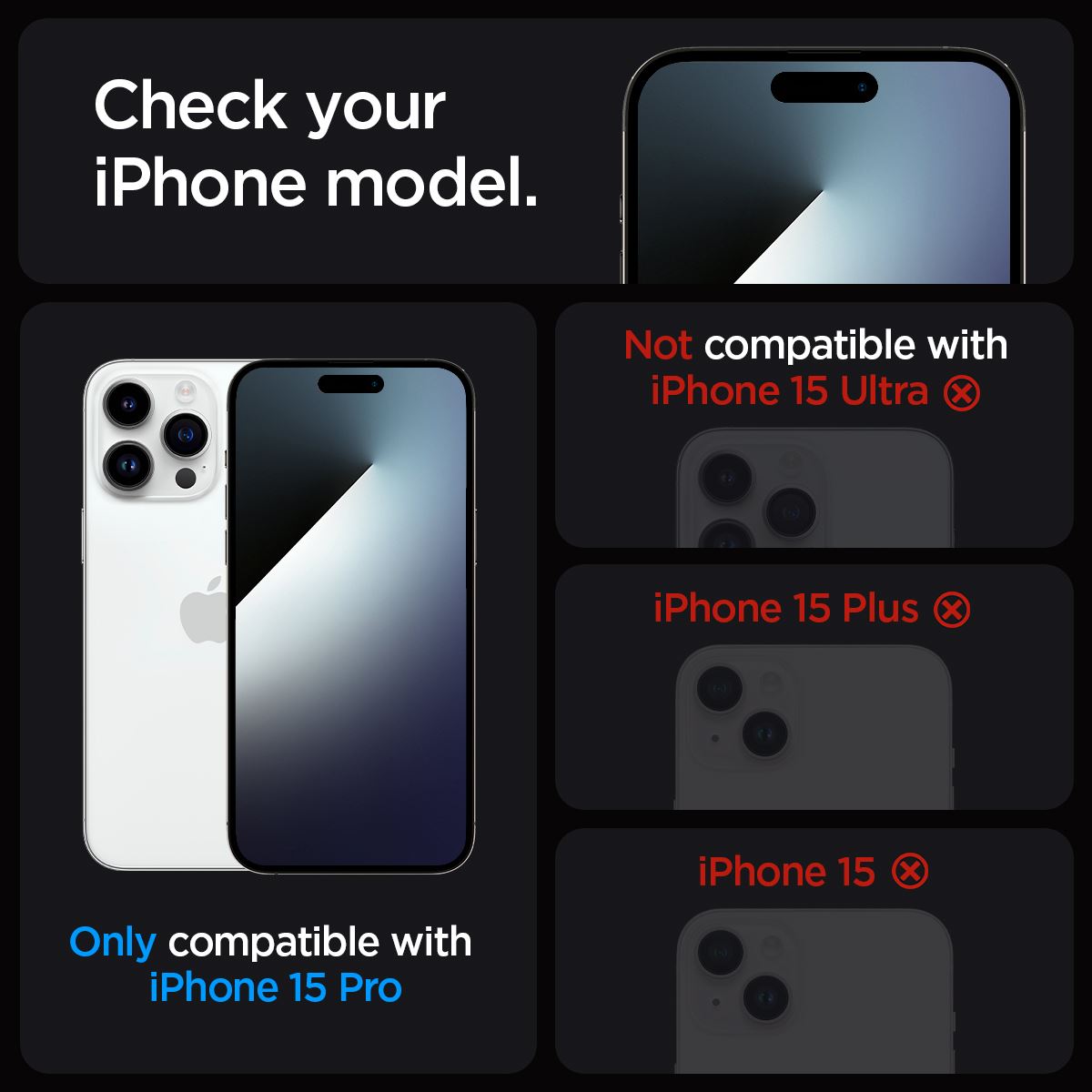 Spigen Glass tR EZ Fit (Privacy) 2 Pack, transparency - iPhone 15 Pro (9)
